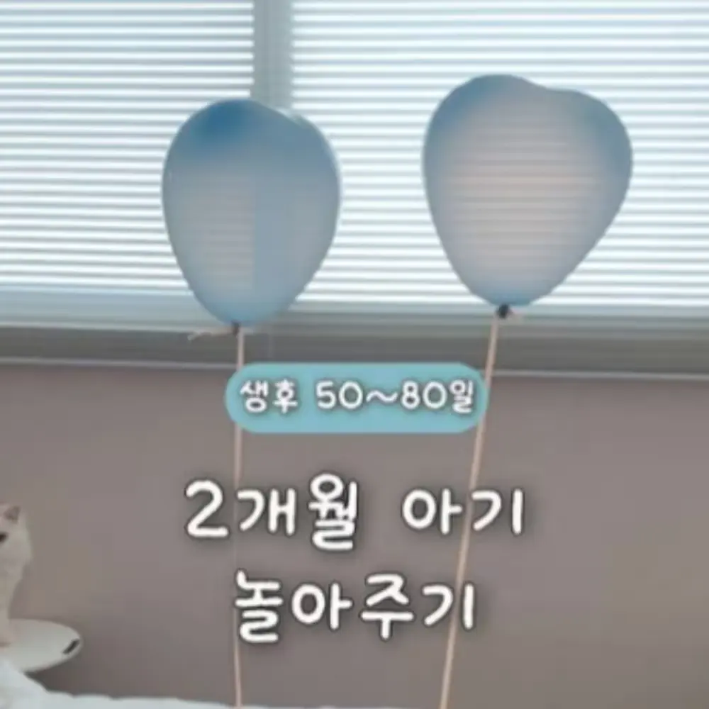 ✧ 2개월 발달놀이 :: 헬륨가스