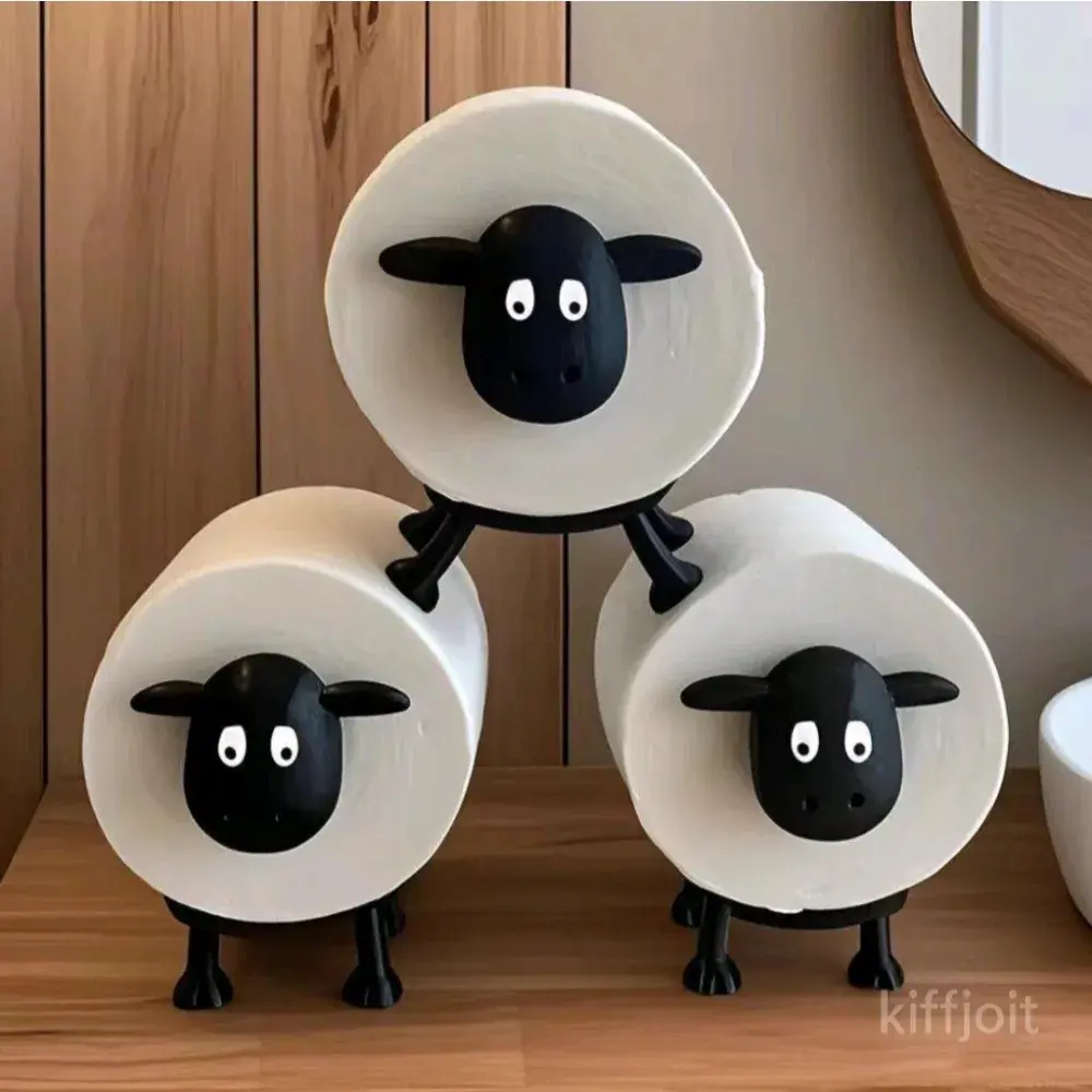 작은 양모양 휴지걸이