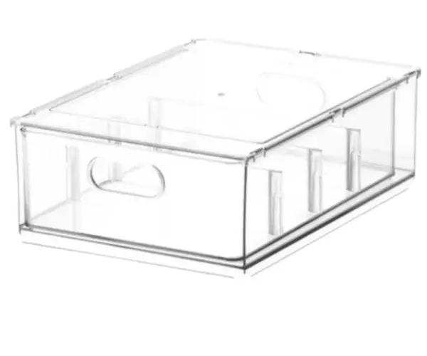 6L 칸막이 투명 정리함