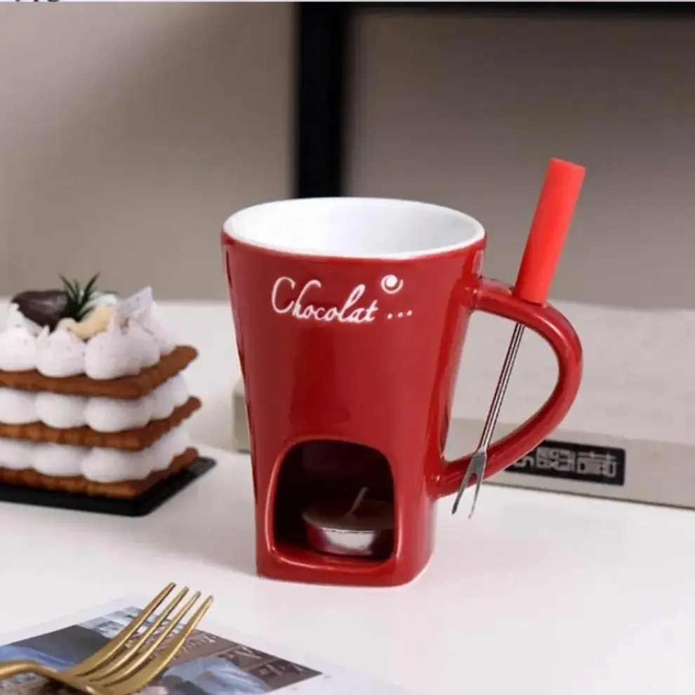 100. 초콜릿 퐁듀 머그잔