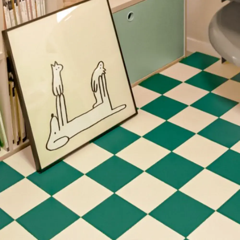 26. 세탁실 인테리어 데크타일