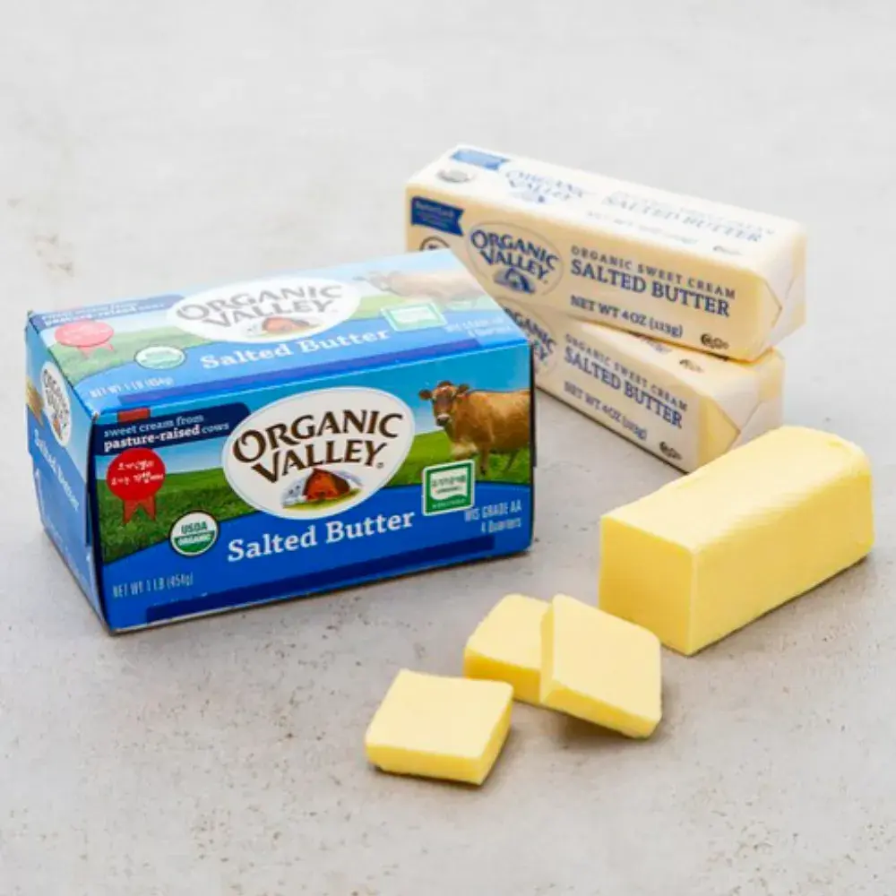 오가닉밸리 유기가공식품인증 가염 버터