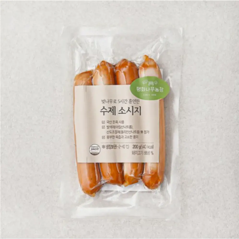 벚나무로 5시간 훈연한 수제 소시지