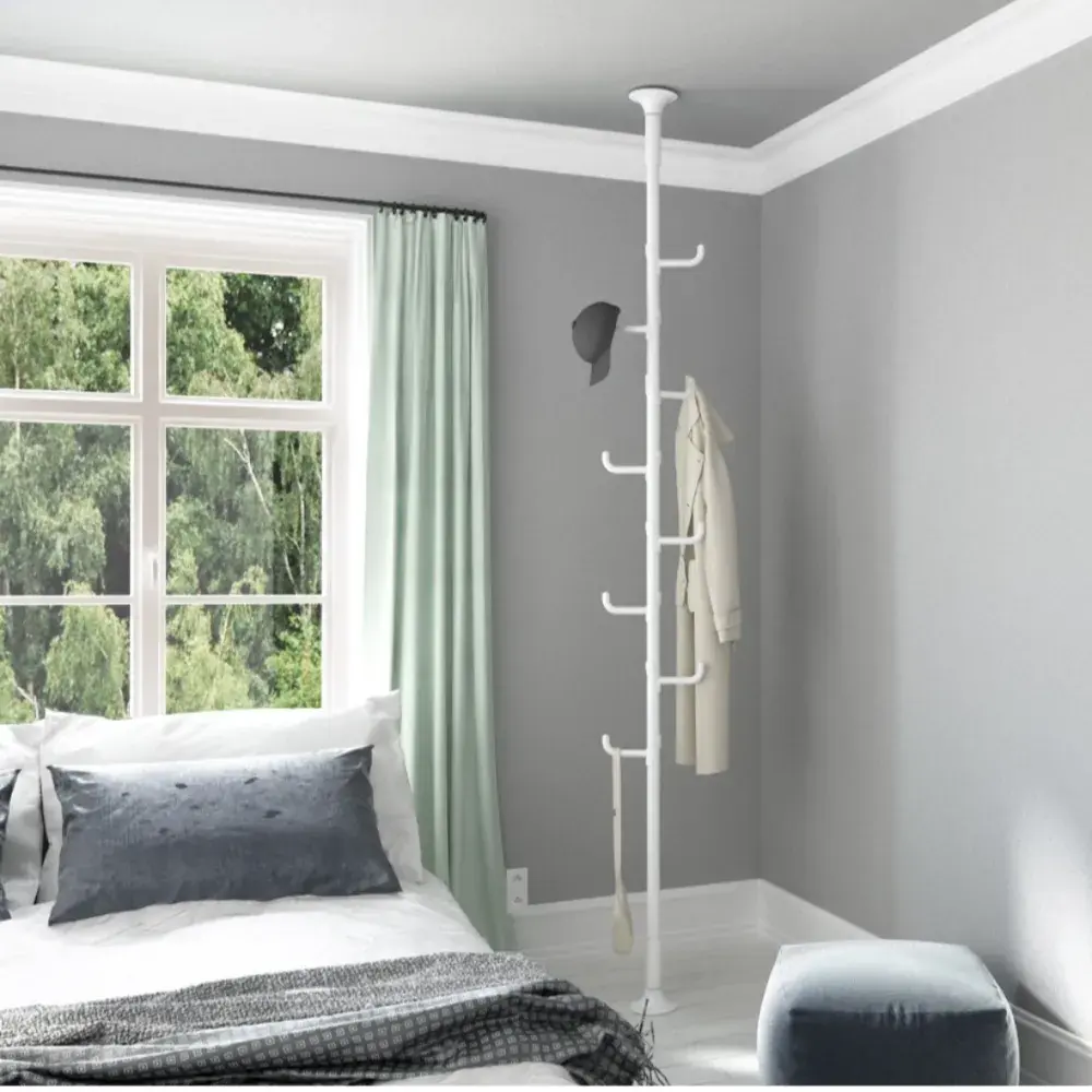 튼튼한 폴 행거 화이트