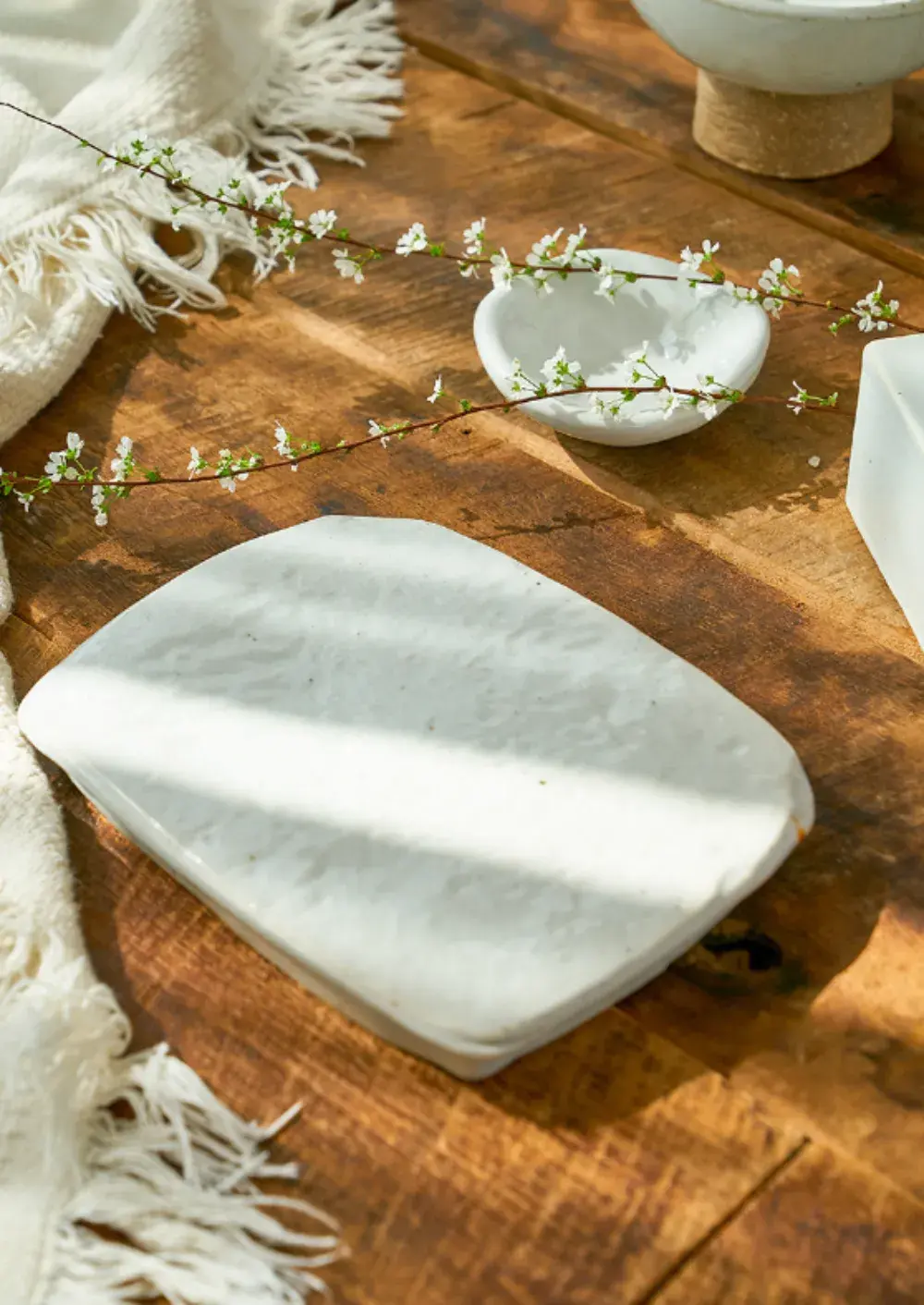 [직사각 굽접시] 도예작가님 수공예품