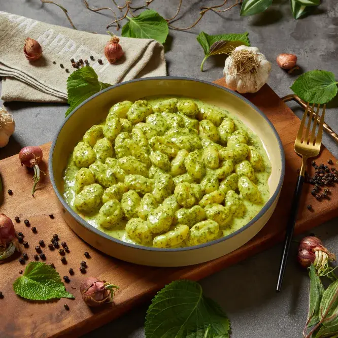 공격수셰프의 kick  깻잎 크림 뇨끼