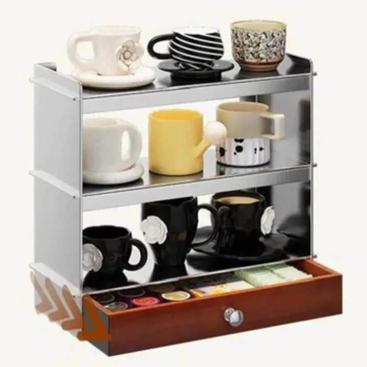 82번. 스텐 컵 진열대