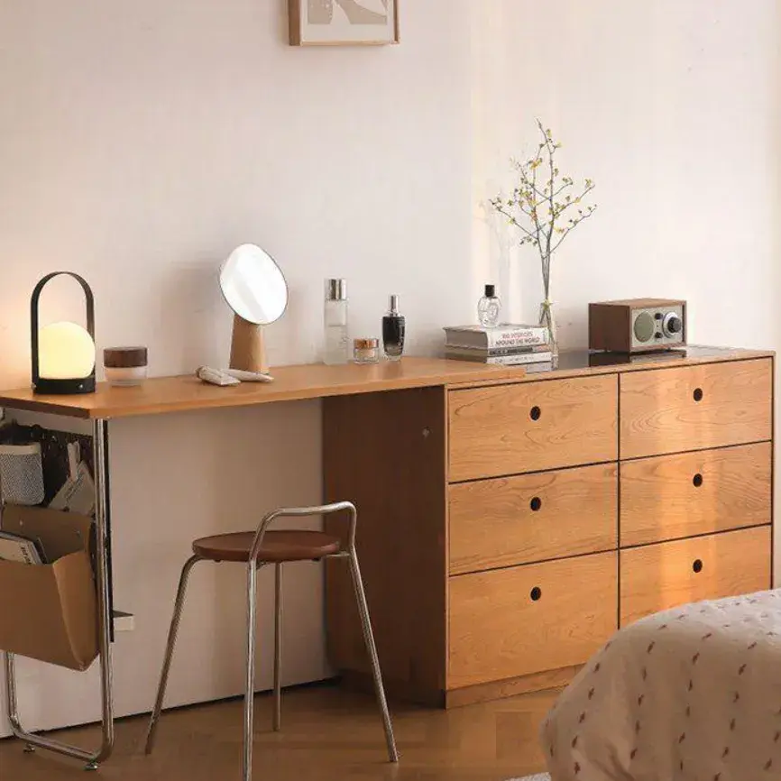 102번. 원목 ㄱ자 화장대(영상 속 제품)