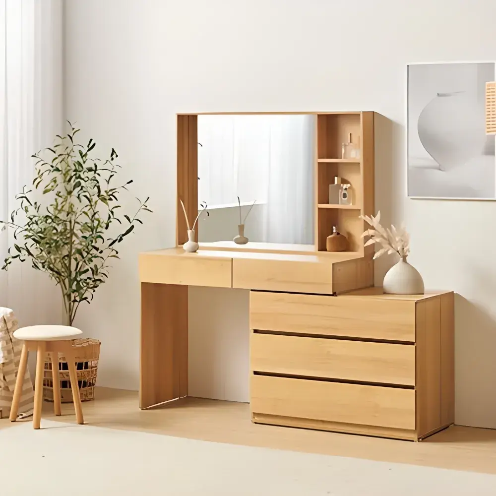 102번. 원목 ㄱ자 화장대(가성비1)