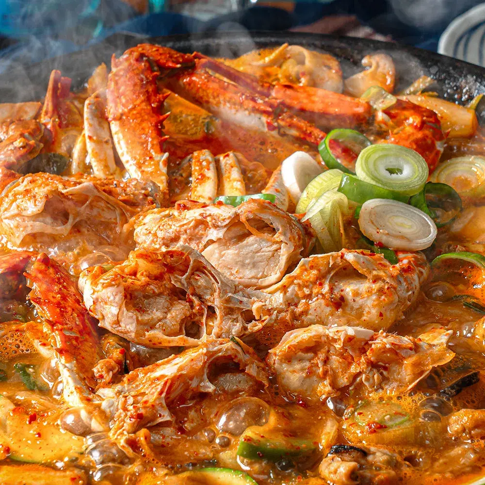 엄마 손맛 나는 심각한 국산 꽃게탕 해물 된장찌개 밀키트