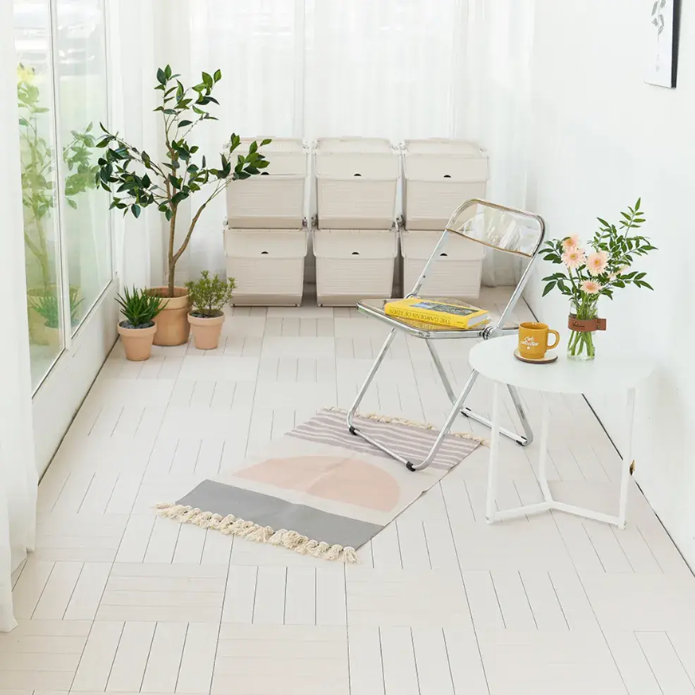 세탁실 데크타일