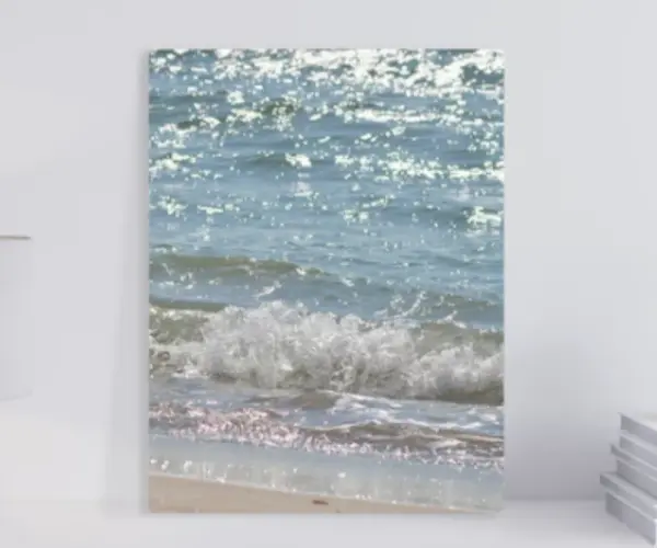 오홀리브  접이식 밥상 액자테이블 하얀파도 3size