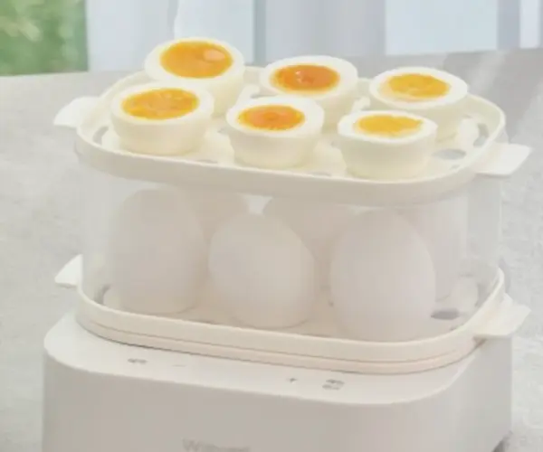 위즈웰 말하는 계란찜기 계란삶는기계 만두 고구마 미니 2단 찜기 WSE612