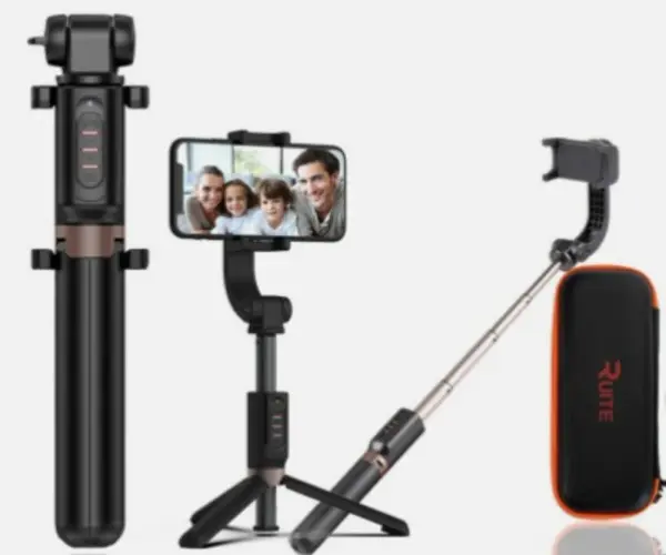 이산지 코리아 7세대 자동회전 블루투스셀카봉 짐벌셀카봉 삼각대 액션캠지원 RT-JS7