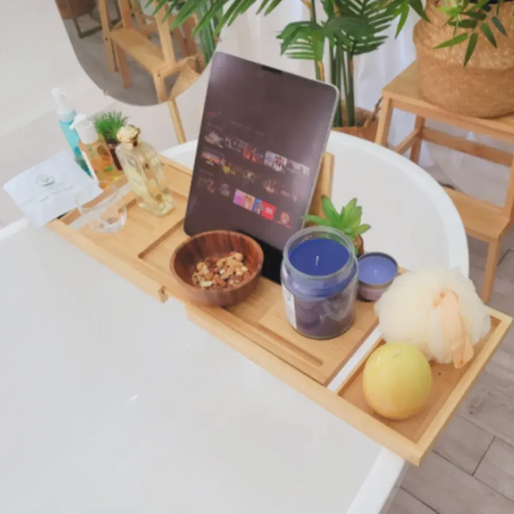 원목 욕조 트레이