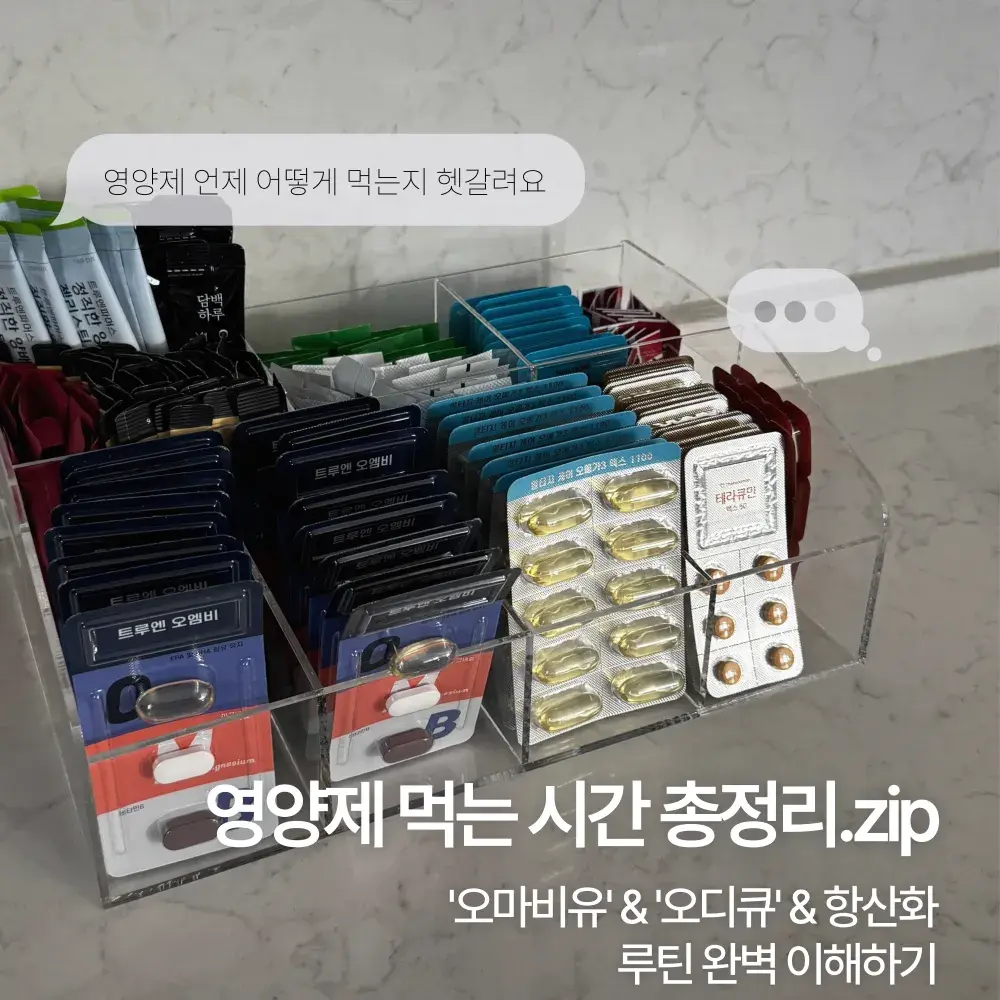 영양제 먹는시간 총정리⏰