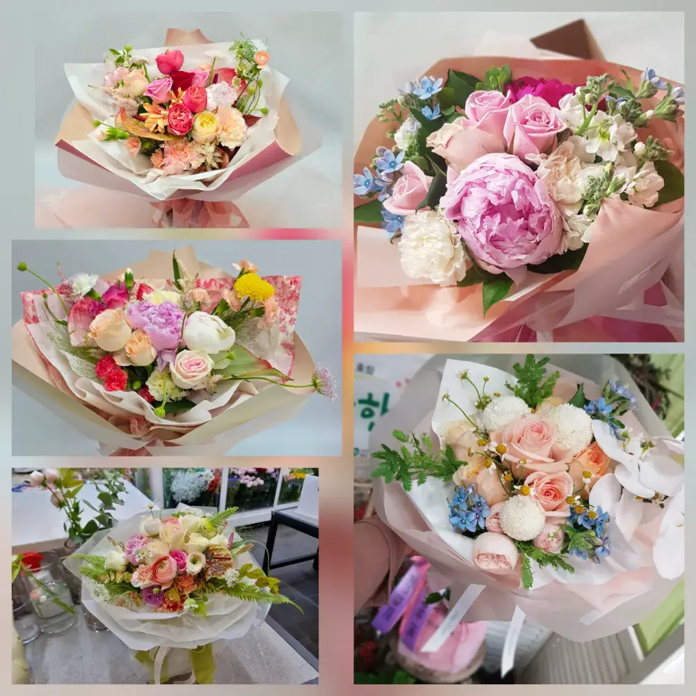 꽃다발ㅡ생일 ㆍ기념일ㆍ프로포즈ㆍ방문 ㆍ전시회등 축하다발