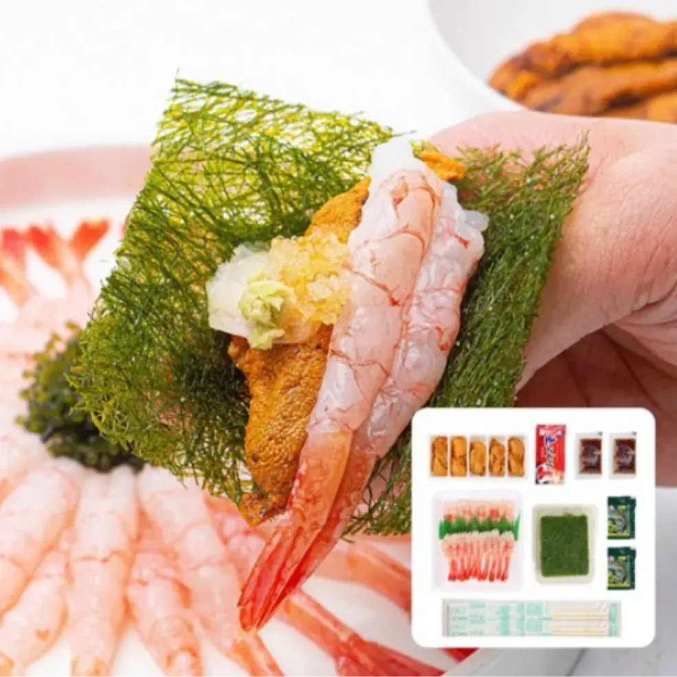 홈마카세, 우니+단새우+감태 세트