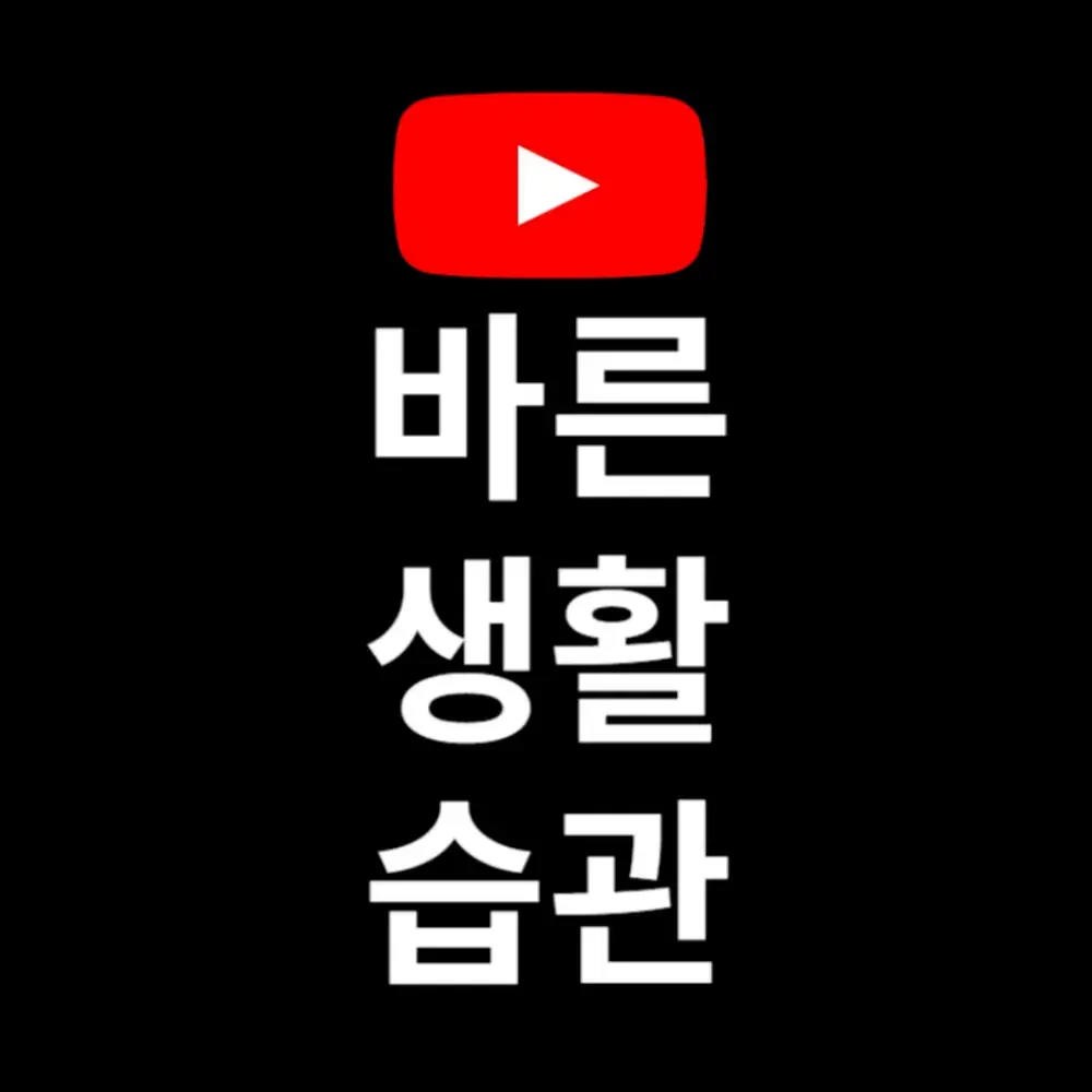 바른생활습관 유튜브