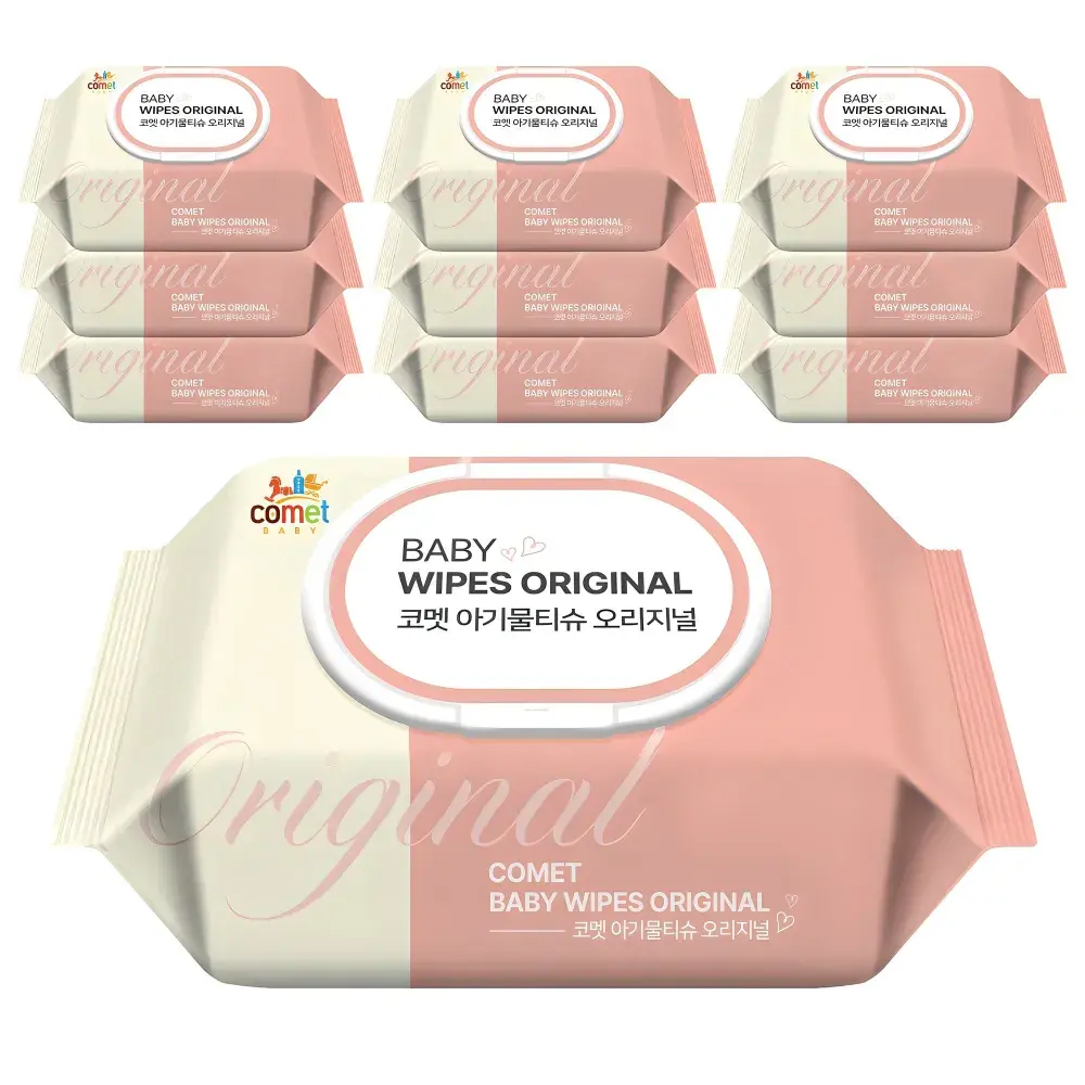 [16번] 코멧 오리지널 유아용 아기물티슈 캡형