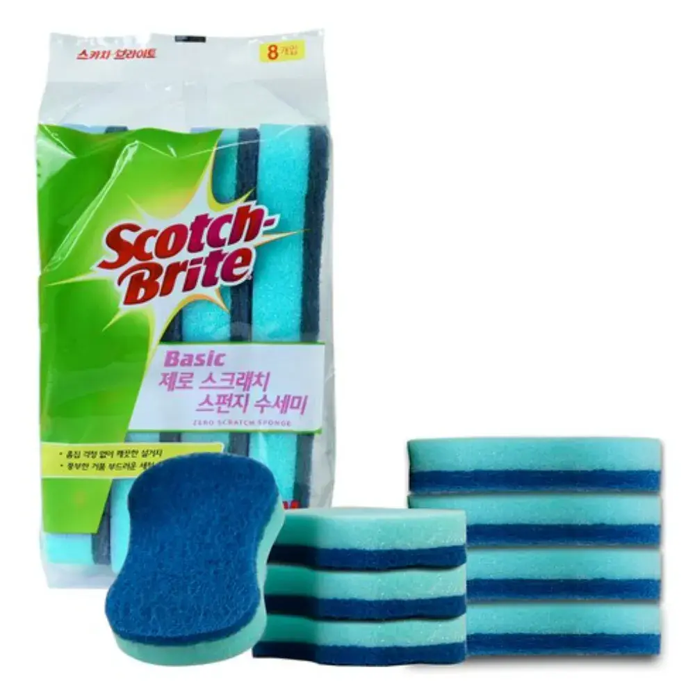 [54번] 스카치브라이트 베이직 제로 스크래치 스펀지 수세미