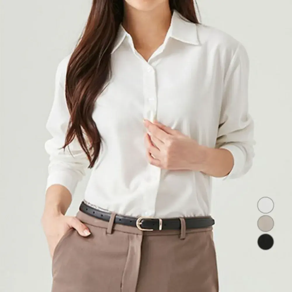 [61번] 캐럿 여성 소프트터치 레귤러핏 셔츠 블라우스