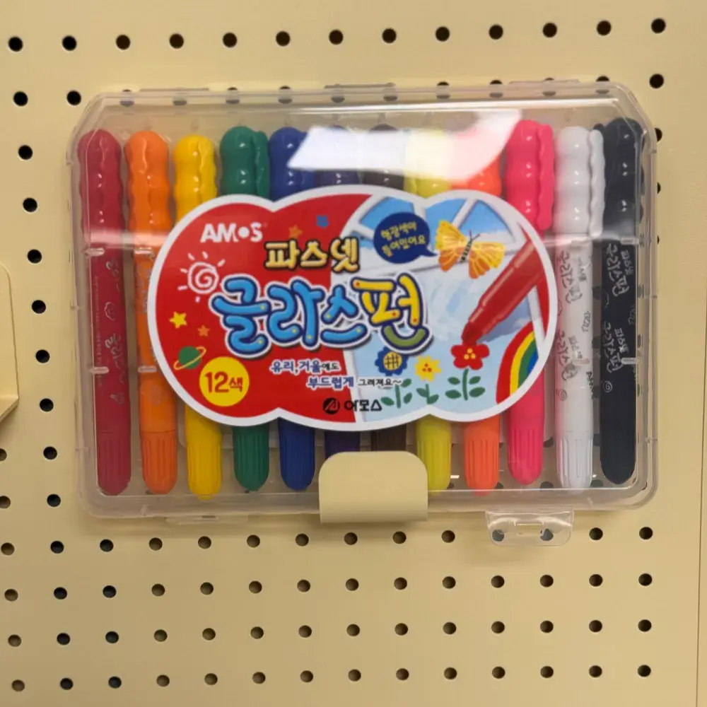 유리에 그리고 물티슈로 지워요!(파스넷 글라스펀)