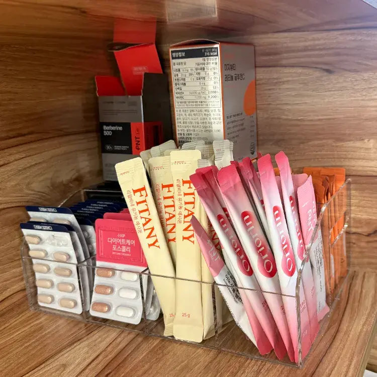 ✅약정리✅ 꽂아두는 약정리함 입니다. 양 많은건 이게 편해요😍💗