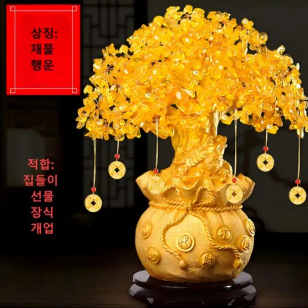 3번 :  돈을 불러오는 황금돈나무 금전수 재물나무 최고의 오브제 개업 선물 집들이 선물