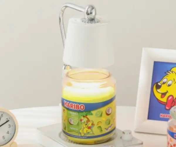 양지앤코 하리보캔들 라지자 캔들워머 세트 빛조절 높이조절 코코넛 라임+화이트