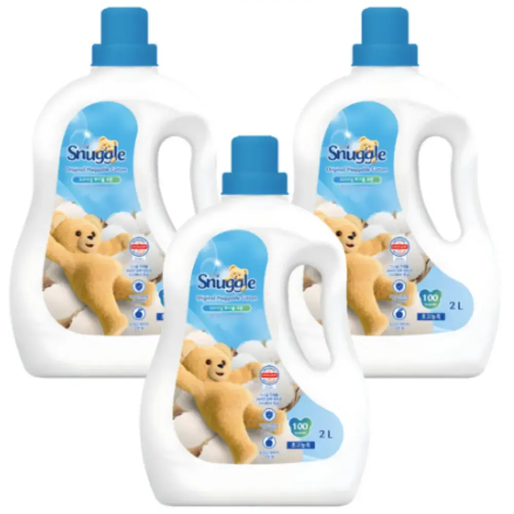 9. 스너글 초고농축 섬유유연제 허거블 코튼 본품, 2L, 3개