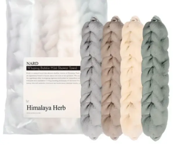 6. 나드 휩핑 버블 저자극 샤워 타월