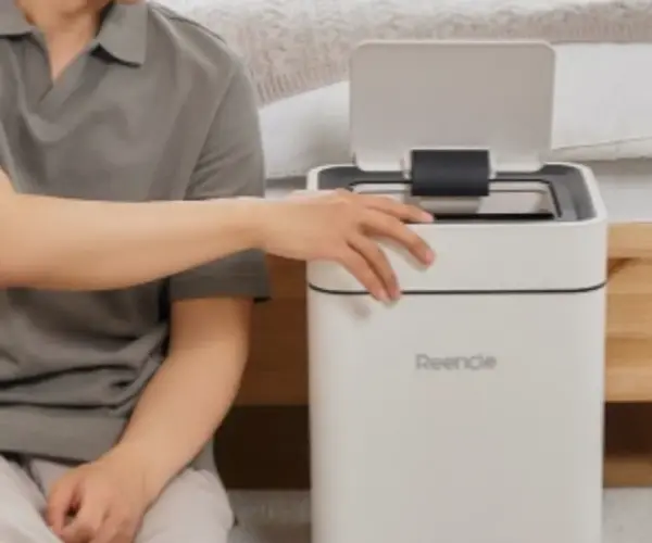 린클 손호준 스마트 휴지통 25년형 베이지 20L 자동쓰레기통 자동 센서 휴지통