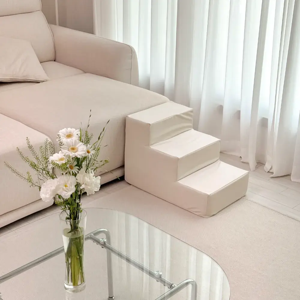 강아지 미끄럼방지 논슬립 3단 계단