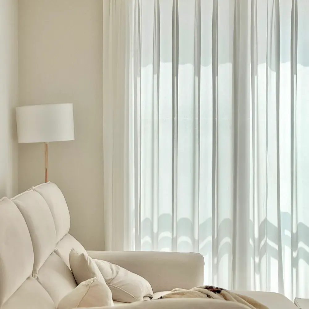 나비주름 쉬폰 커튼