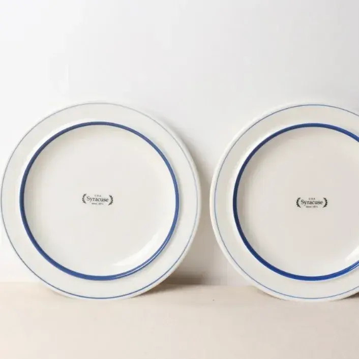 심플한 블루라인 앞접시💙