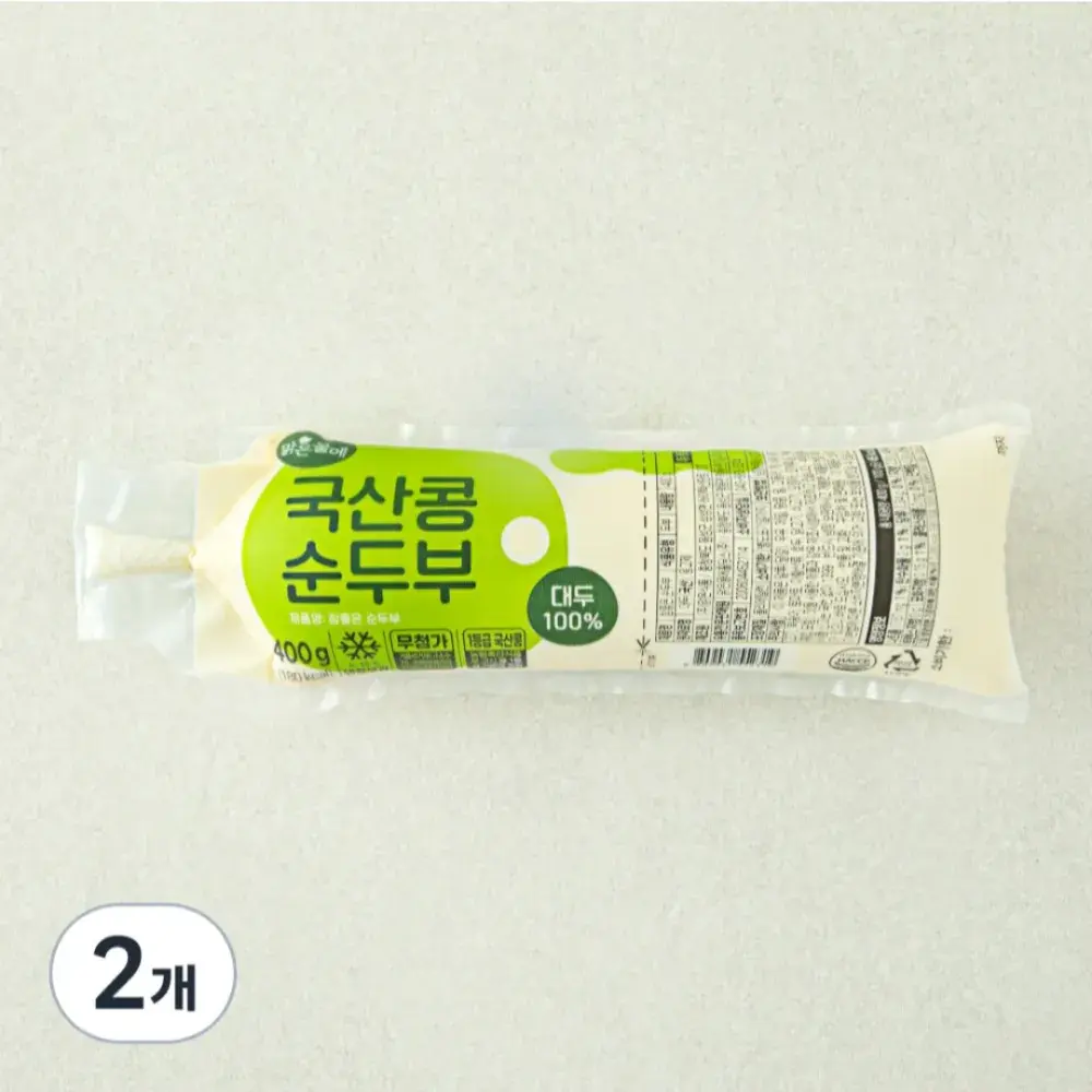 095 맑은물에 참좋은 순두부, 400g, 2개