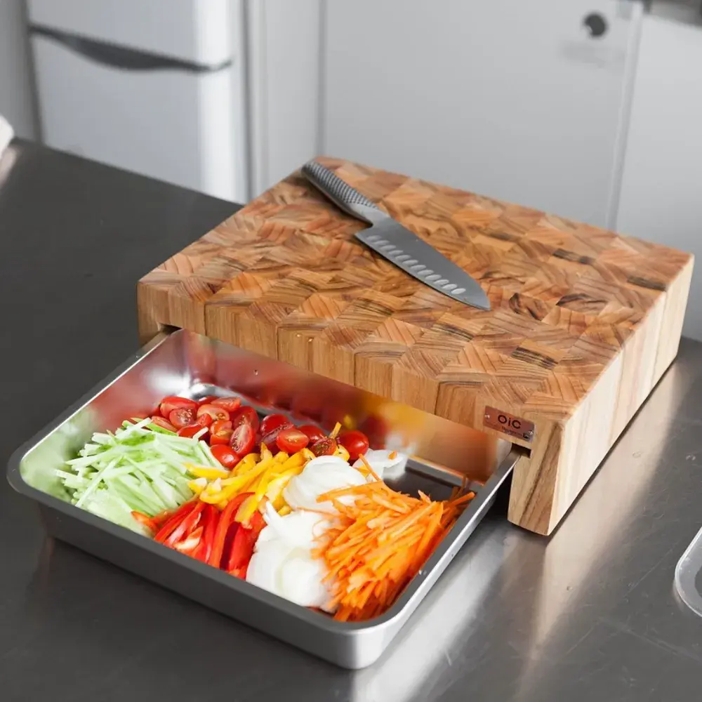 098 실버스타 OIC 앤드그레인 캄포 트레이 도마 (대)