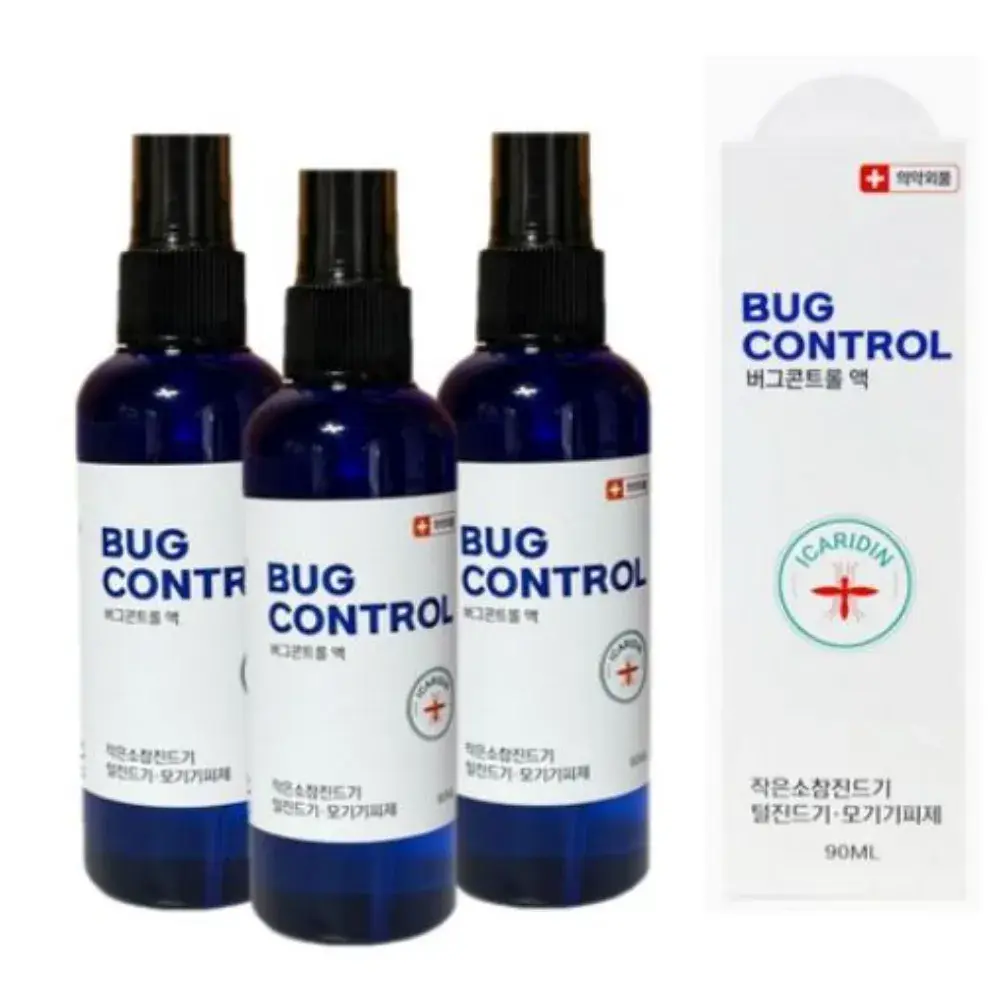 7. 뿌리는 모기 진드기 기피제 버그컨트롤 90ml 이카리딘 15%