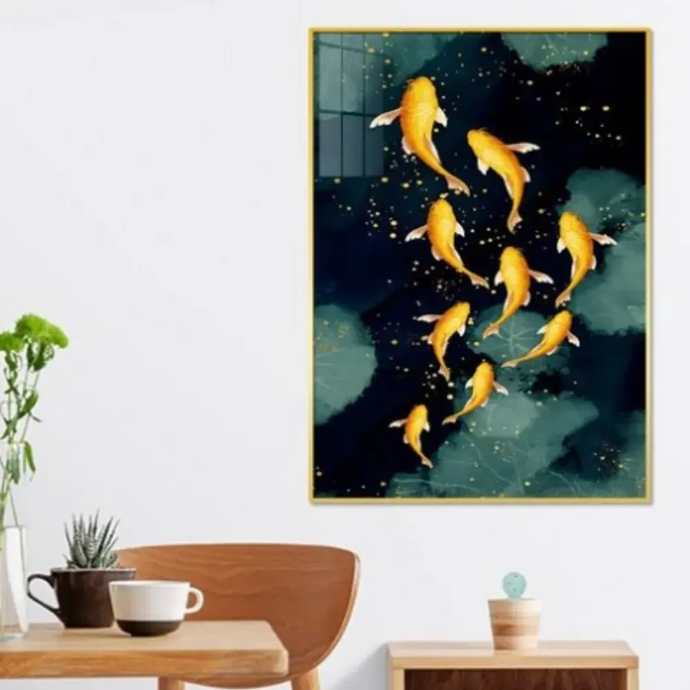 부부운과 재물복이 들어오는 잉어 그림 액자