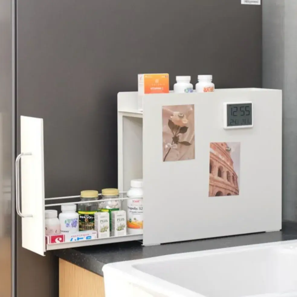 한뼘 사이즈 양념통 수납함