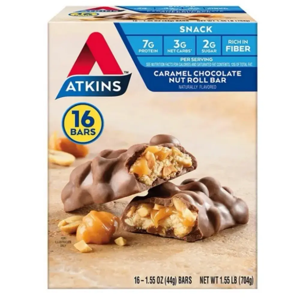 135 앳킨스 프로틴 바 캐러멜 초코렛 너트롤