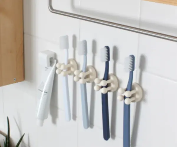 실리콘 칫솔 걸이