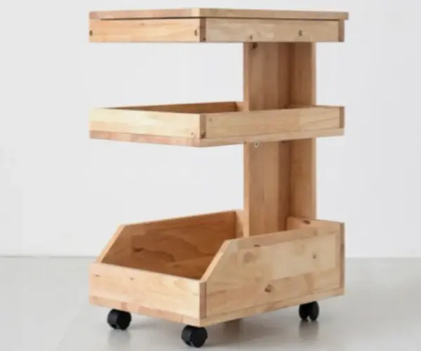 마켓비 벤쿠 트롤리 3단 고무나무 고무나무 2122.6605