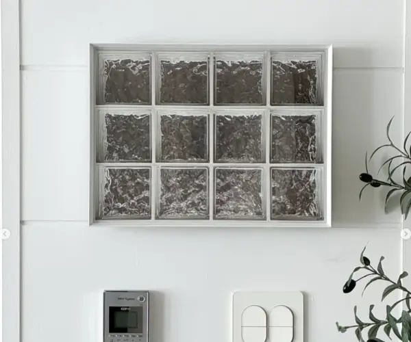 두꺼비집가리개 유리블럭액자