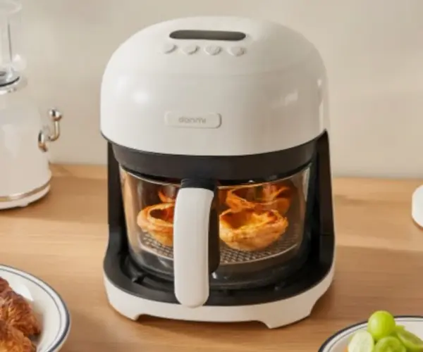 단미 유리 바스켓 글라스 에어프라이어 3.5L 소형 미니 에어프라이기