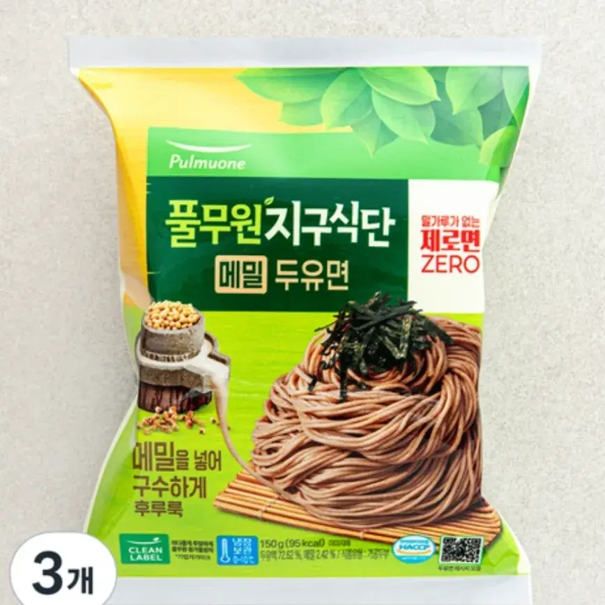 061 풀무원 지구식단 메밀두유면