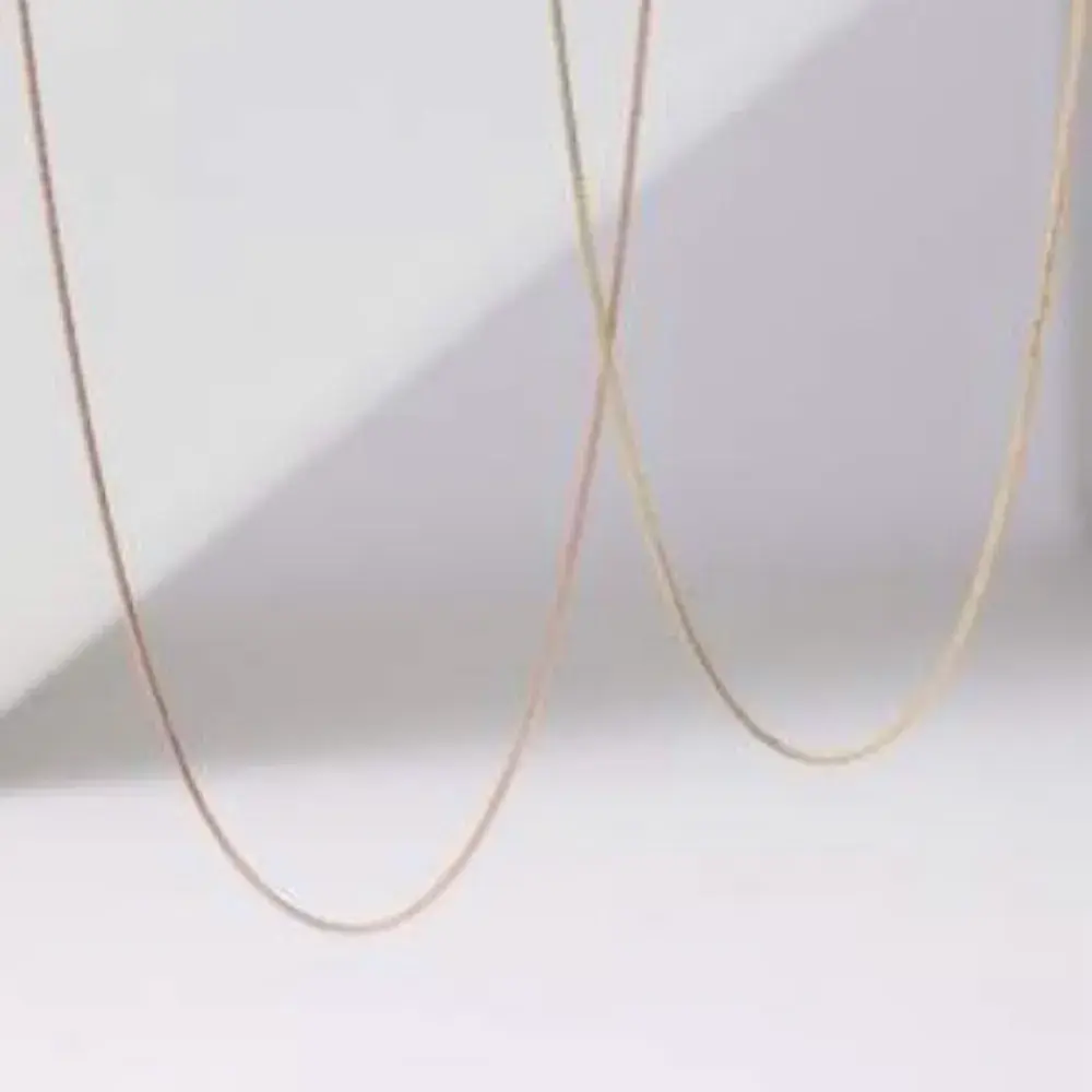 078 준주얼리 14K18K 트위드 데일리 체인 목걸이 베이직 목걸이 기본 디자인