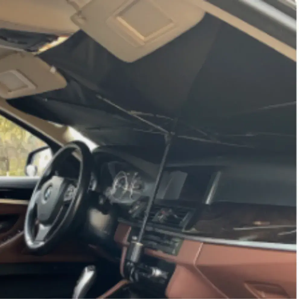 [17번] 우산형 차량 앞유리 가리개(차박할때 비,바람,사생활 보호)