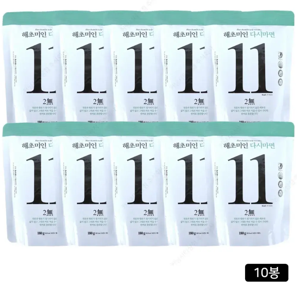 282 해초미인 다시마면 10봉(소스X), 180g, 10개